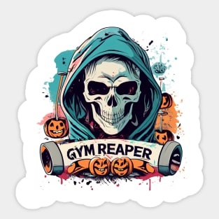 grim reaper skull Sticker